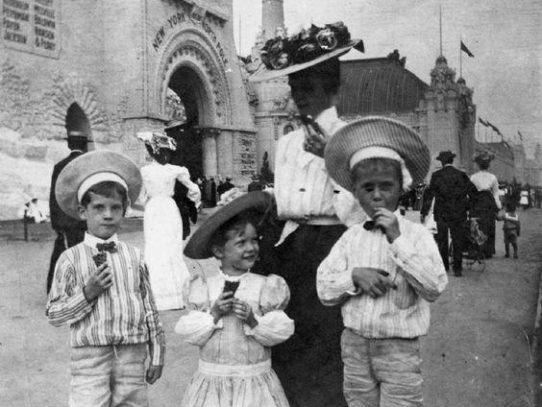 First ice-cream cones