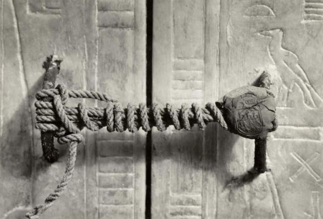 Vintage photo of Tutankhamen`s (King Tut) Tomb 