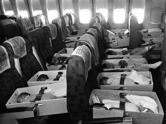 "Operation Babylift". Babies evacuated from Vietnam, 1975
