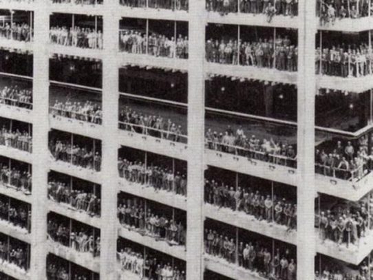 Chase Manhattan Bank construction. New York, 1964
