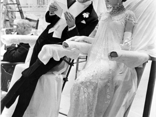 Rex Harrison and Audrey Hepburn when filming My Fair Lady in the 1960s