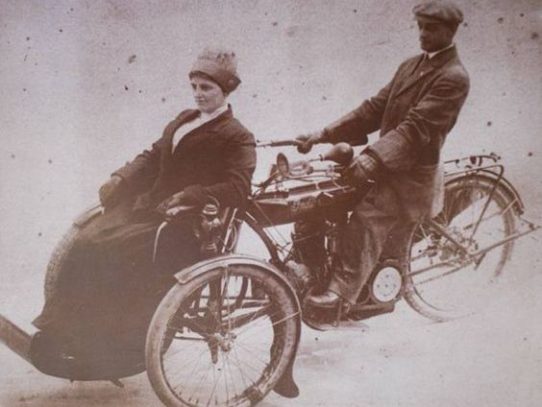 A 1907 Indian Tri-car with Sedan Chair