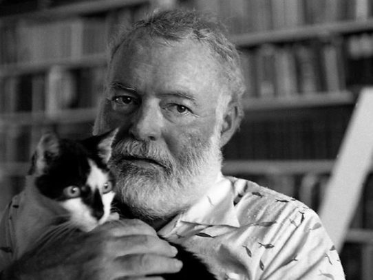 Ernest Hemingway and His Cats