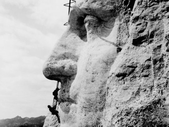 George Washington’s Head Construction, Mount Rushmore, 1932