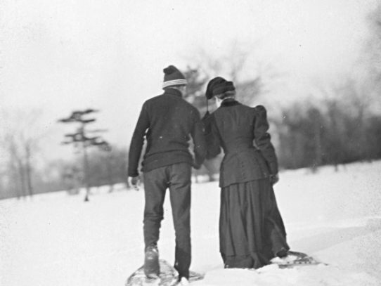 Snowshoeing, Ontario, 1907