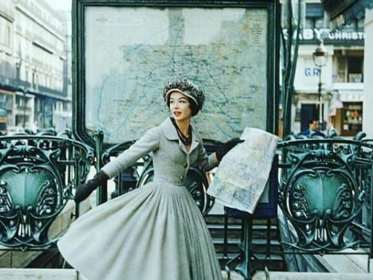 Model in Dior's Dress, Paris, 1957