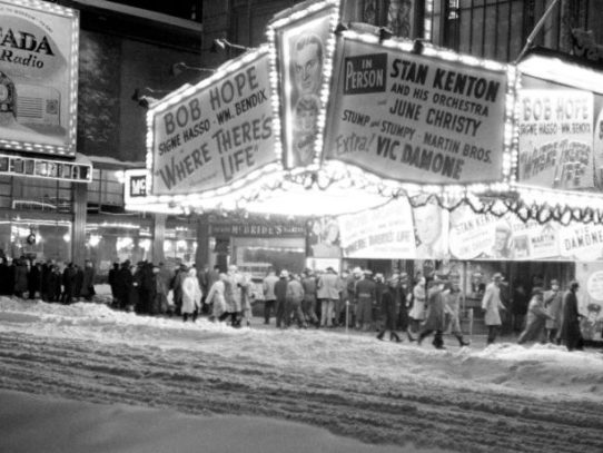 Time Square during the Great Blizzard, N.Y., 1947