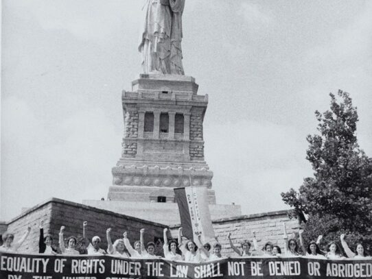 Women’s Rights march to the Statue of Liberty, 1978
