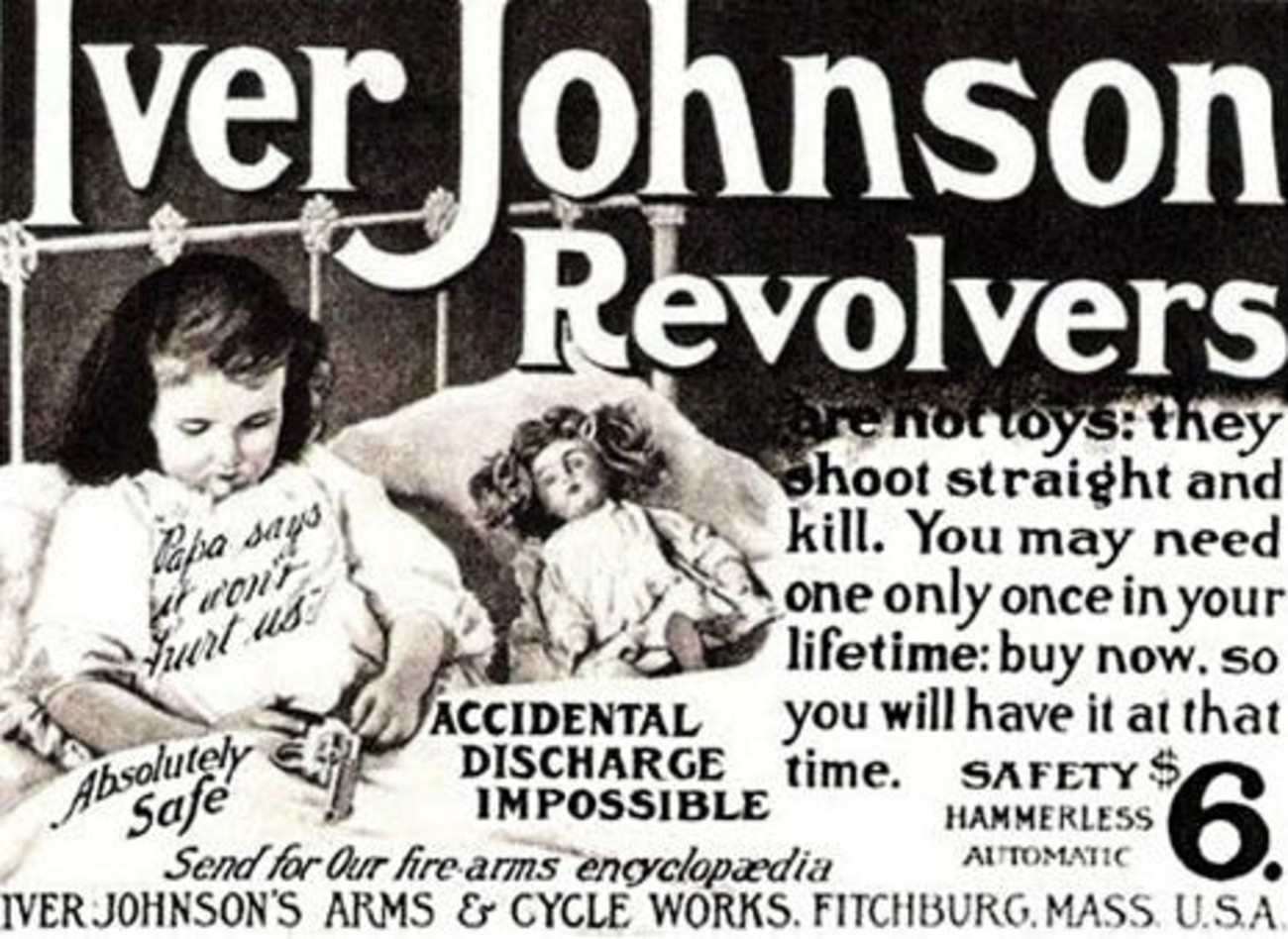 Old gun ad involving kids