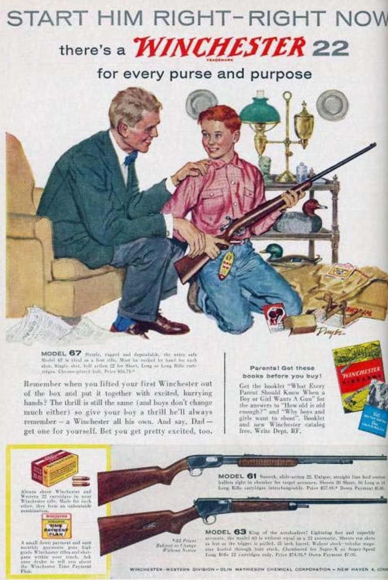 kids and gun advertising