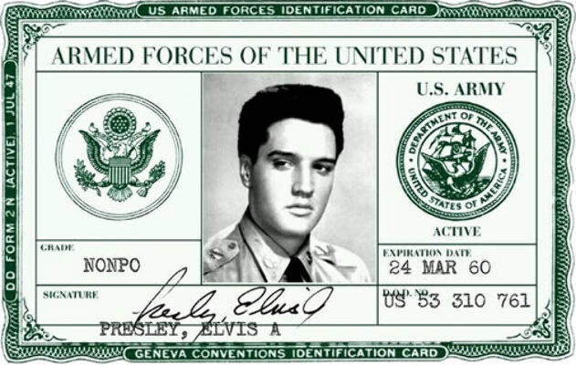 Elvis Presley army historic photo