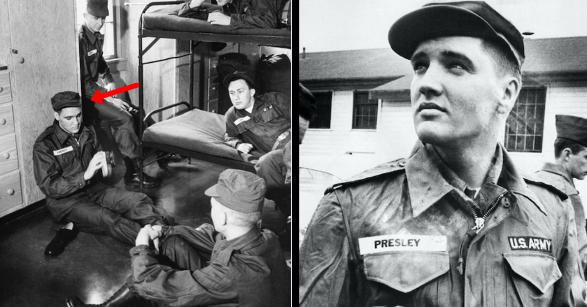 Elvis Presly army historic photo
