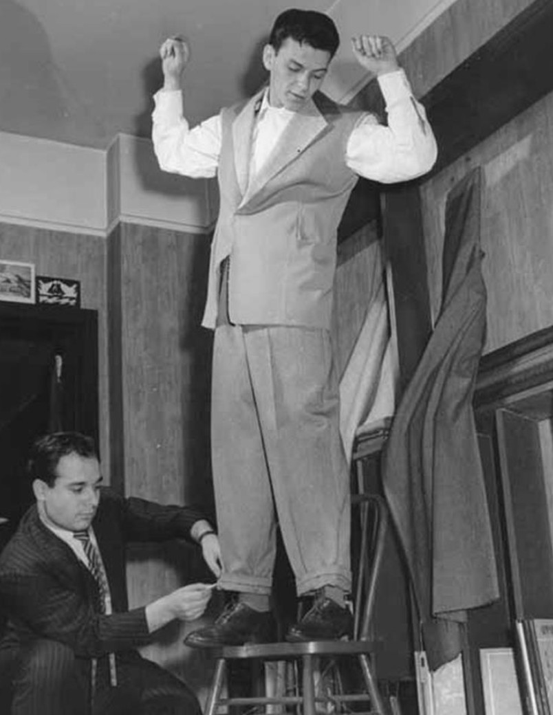 Frank Sinatra fitting suit