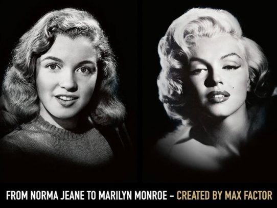 Marilyn Monroe and Max Factor advertising