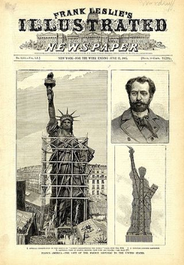 First pictures of Statue of Liberty
