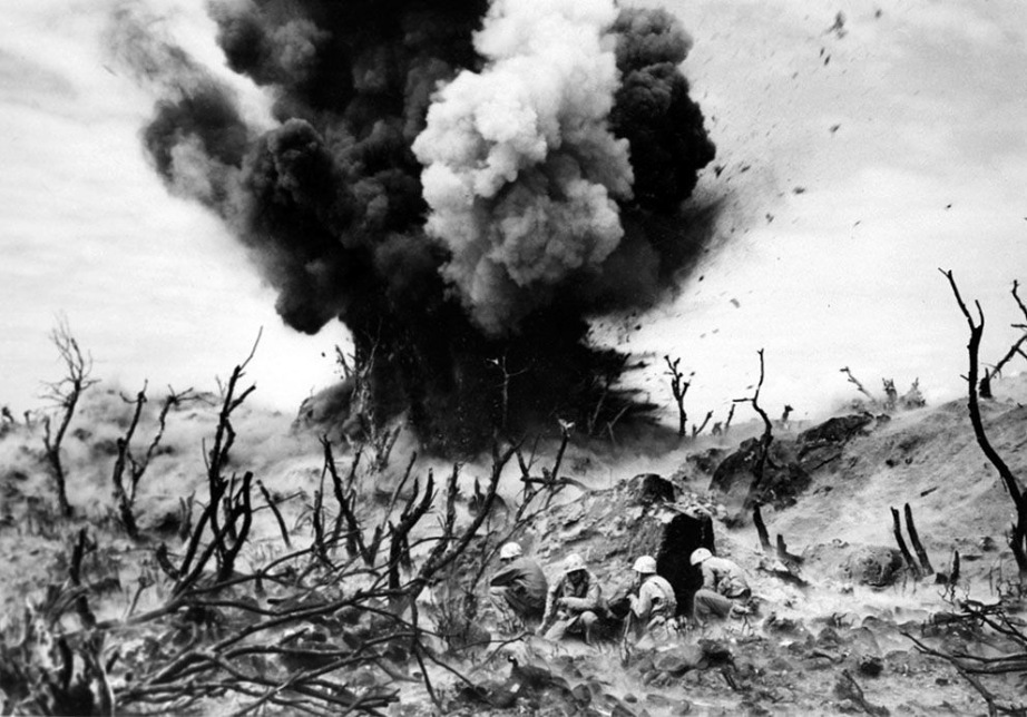 W. Eugene Smith: invasion of Okinawa in April 1945.