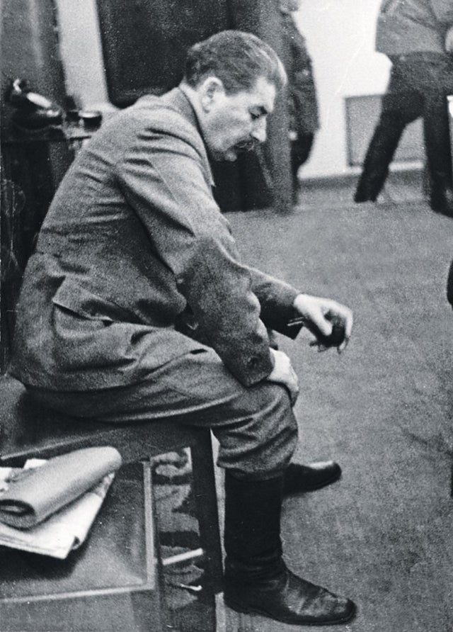 An unauthorised photo of Joseph Stalin, 1941