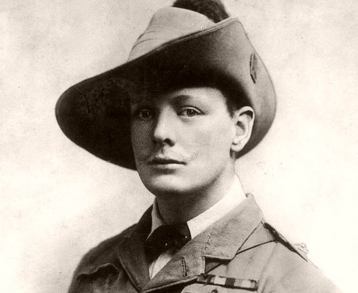 Young Winston Churchill during his service in the South Africa, 1899.