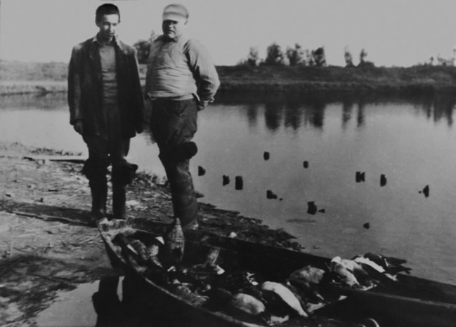 Hemingway with baron Nanuk Franchetti