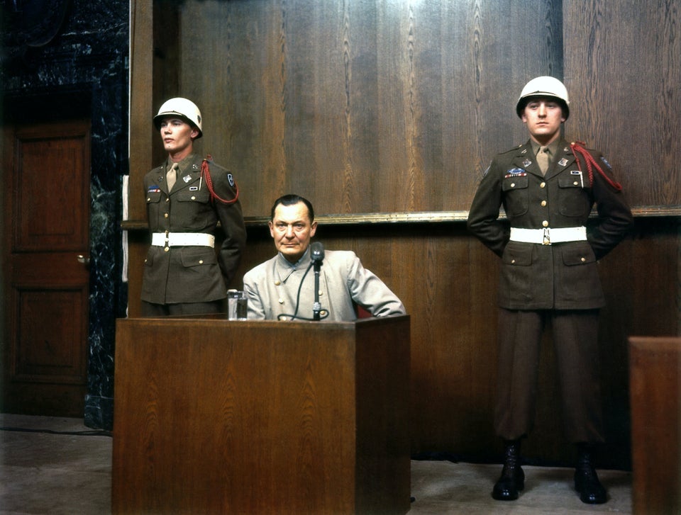 Hermann Goering during the tribunal