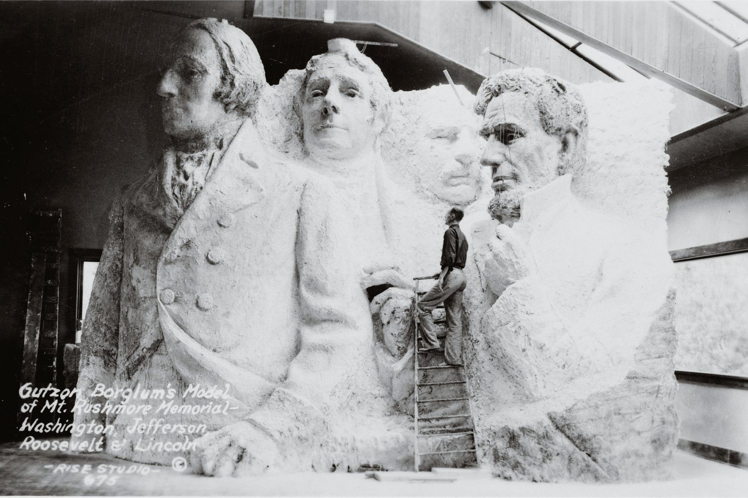 Mount Rushmore model, 1941