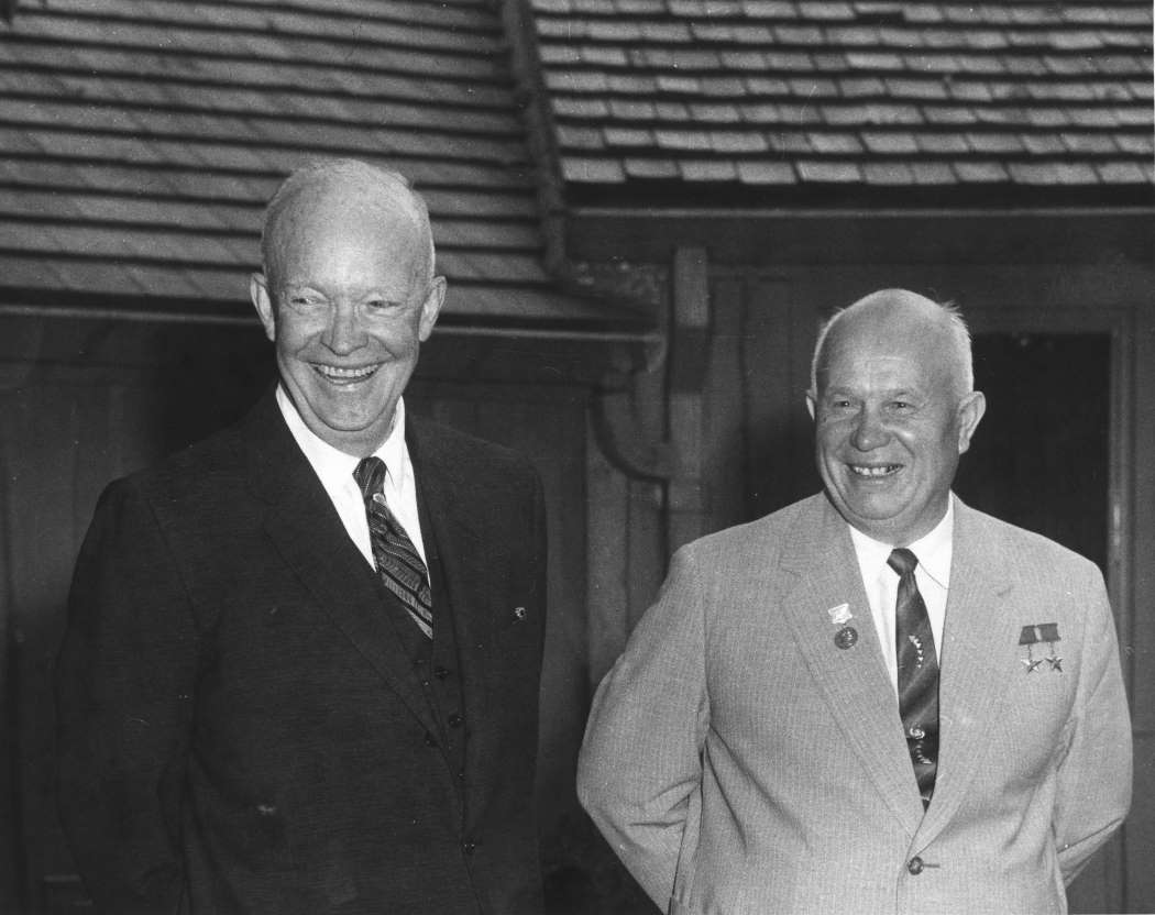 Eisenhower and Khrushchev at Сamp David