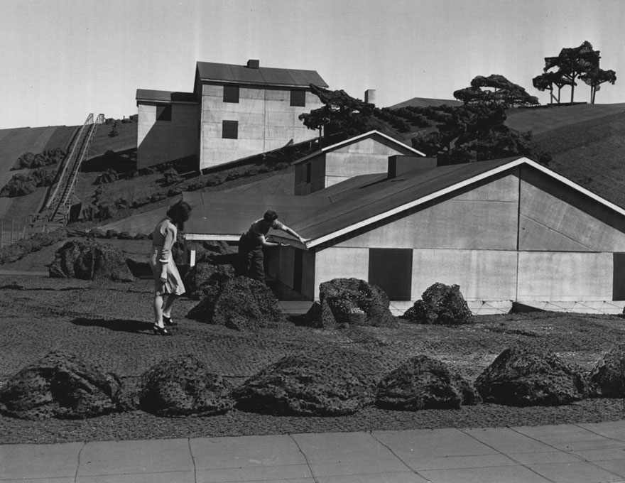 Boeing factory disguised, WWII