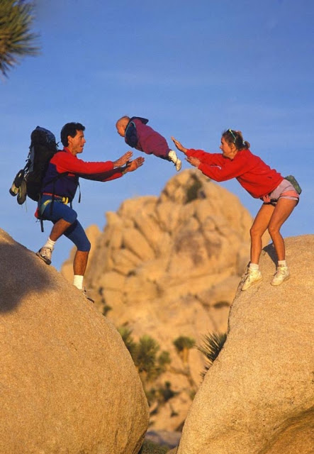 Flying baby photography, California, 1995