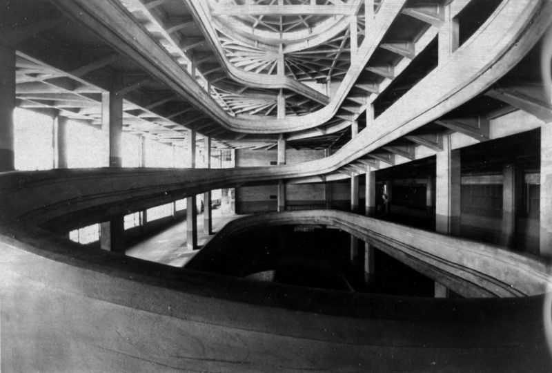 Fiat test track construction looked futuristic