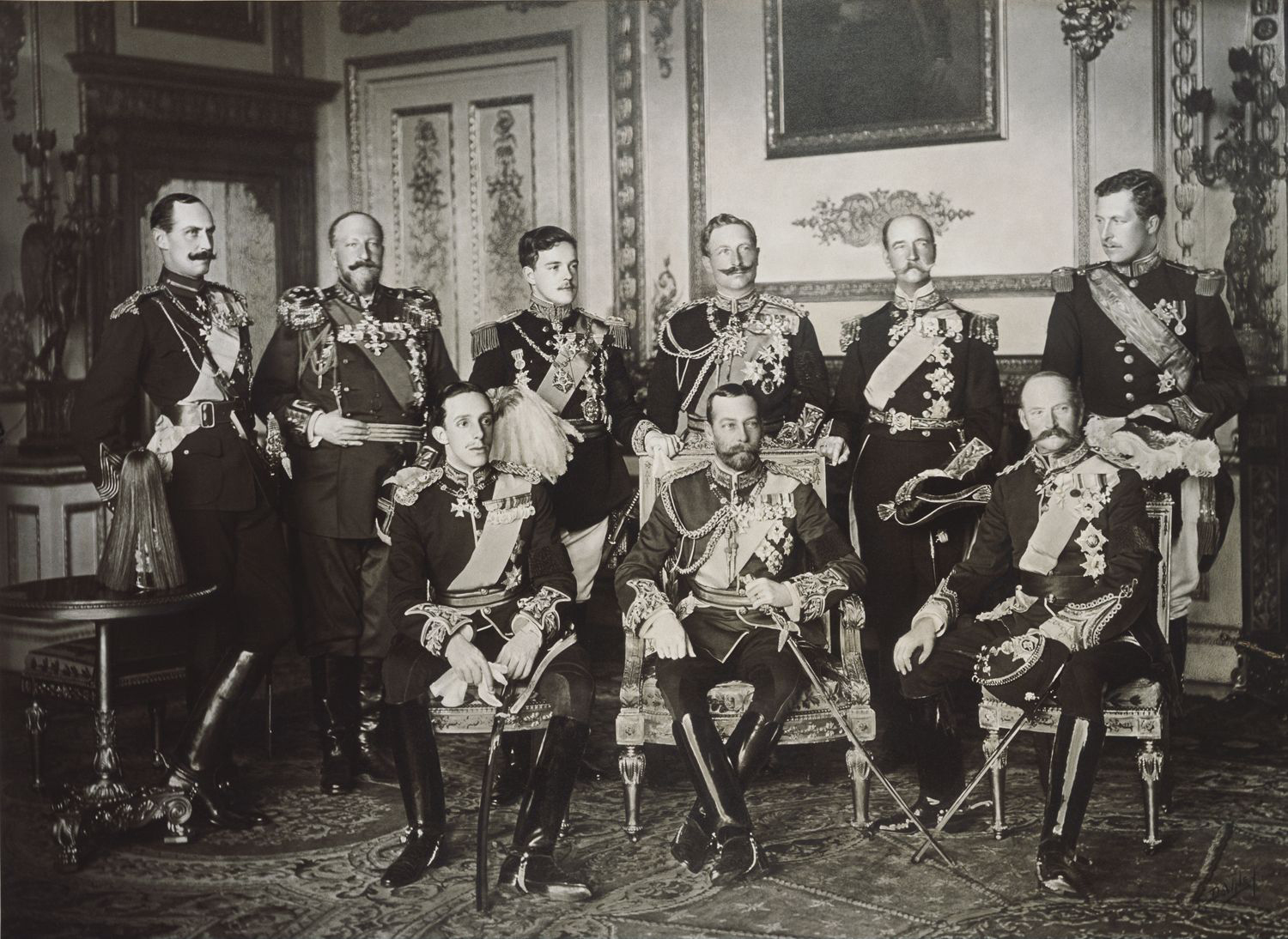 Nine European kings in one photo, May 1910