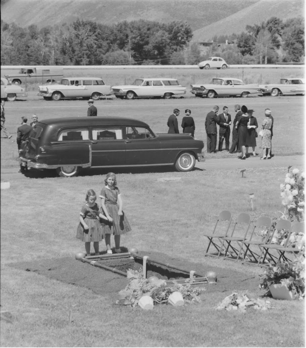 The funeral of Hemingway